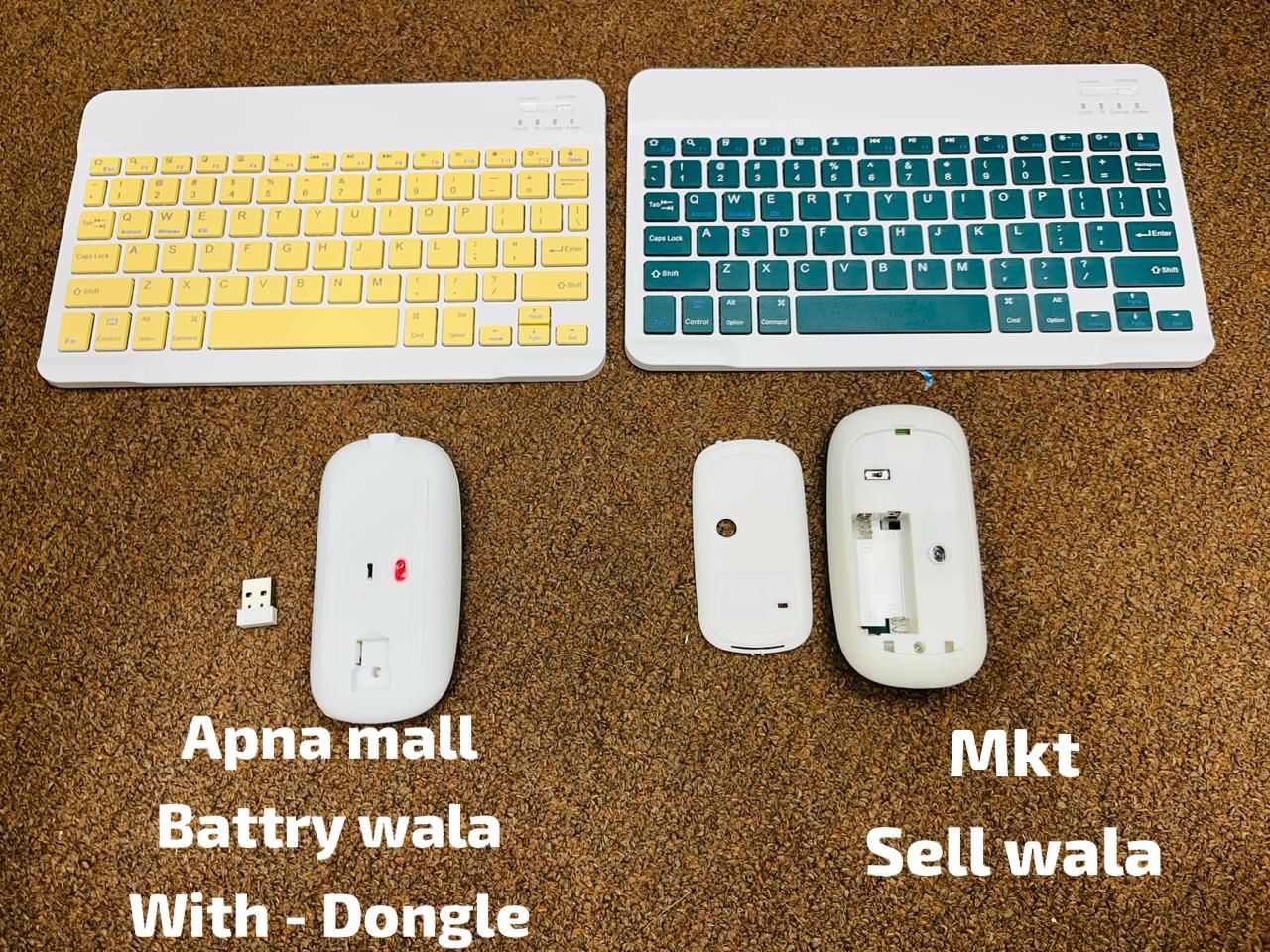Multi-Purpose Wireless Mouse & Keyboard Combo β Dual Mode Rechargeable