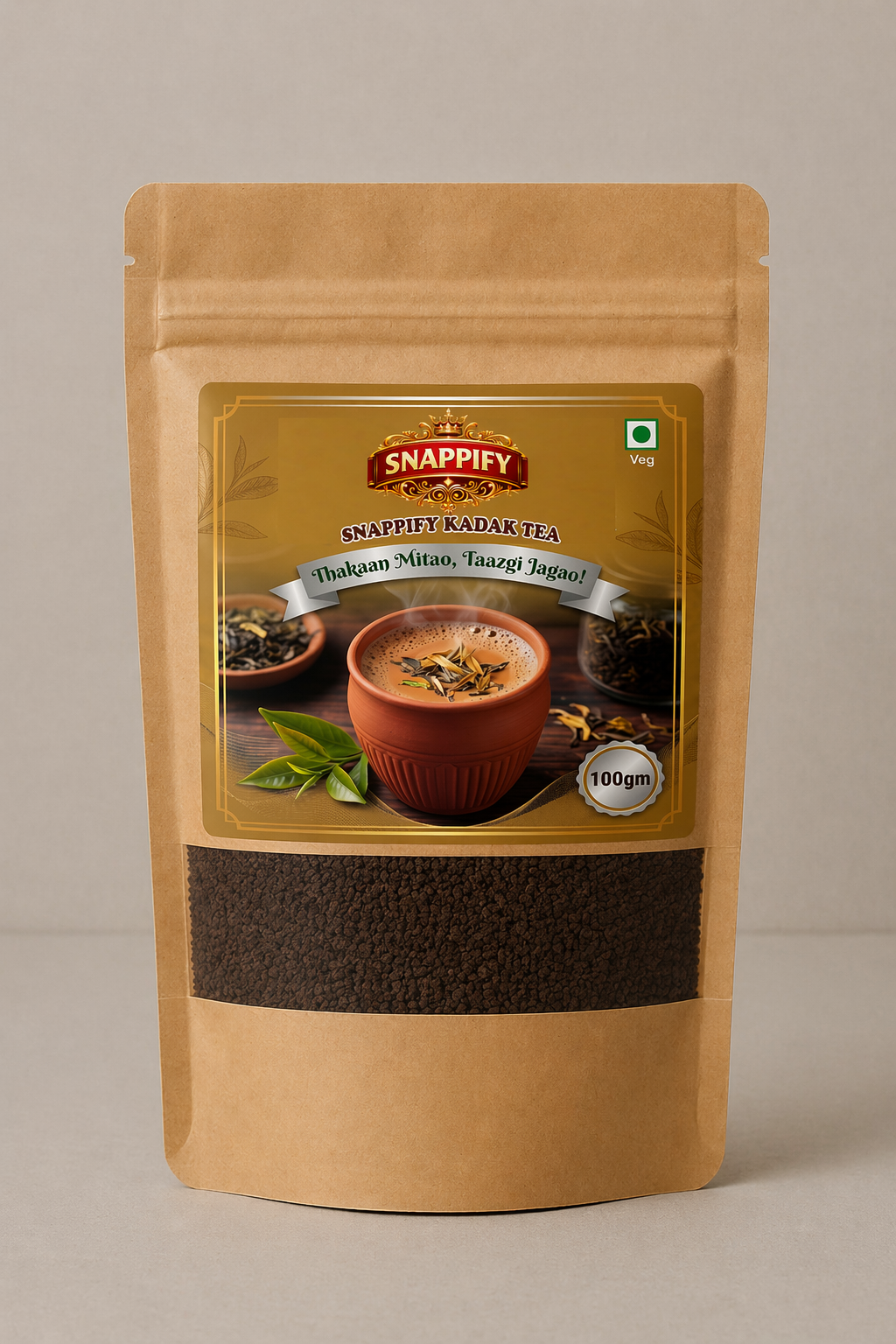 Snappify Premium Kadak Tea | Shuddhata Aur Swaad Ka Waada (100g)