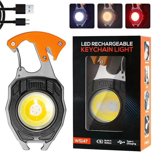 Snappify Tech | 10-in-1 Multifunctional LED Rechargeable Keychain Light