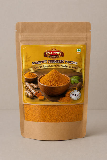 Snappify Premium Haldi Powder - 100% Shuddh aur Swasthya Vardhak (250gm)