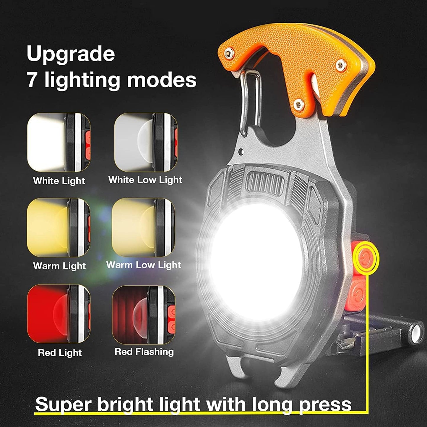 Snappify Tech | 10-in-1 Multifunctional LED Rechargeable Keychain Light