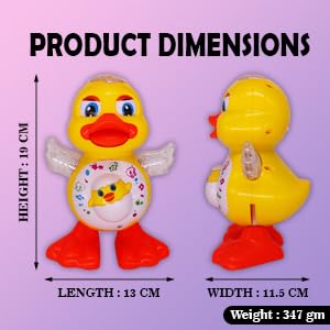 Snappify Tech | Musical Dancing Duck Toy with 3D LED Lights
