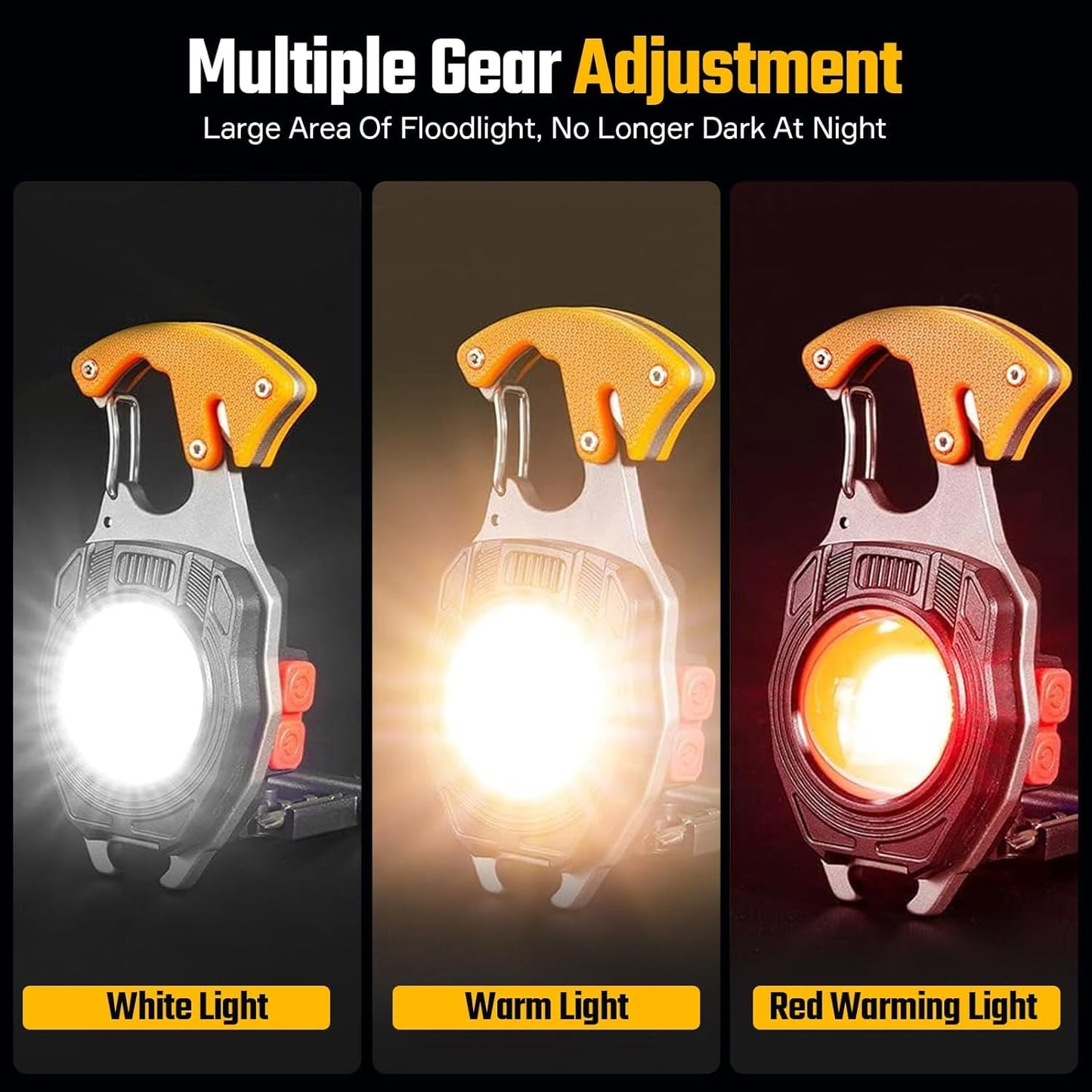 Snappify Tech | 10-in-1 Multifunctional LED Rechargeable Keychain Light