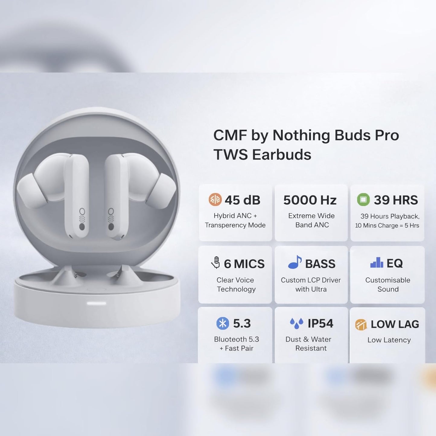Snappify Tech | Sleek Pro TWS Earbuds (Nothing Master Edition)