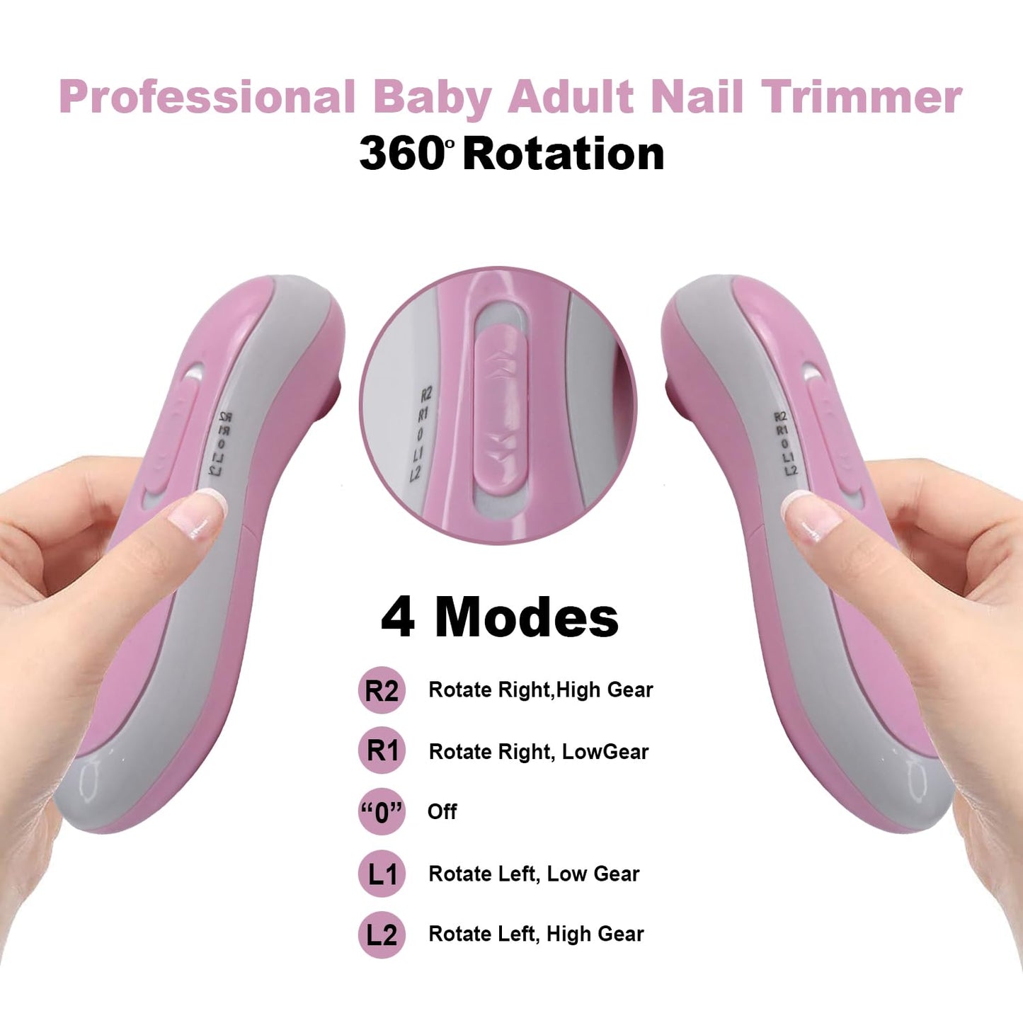 Snappify Tech: 6-in-1 Electric Baby Nail Trimmer Kit