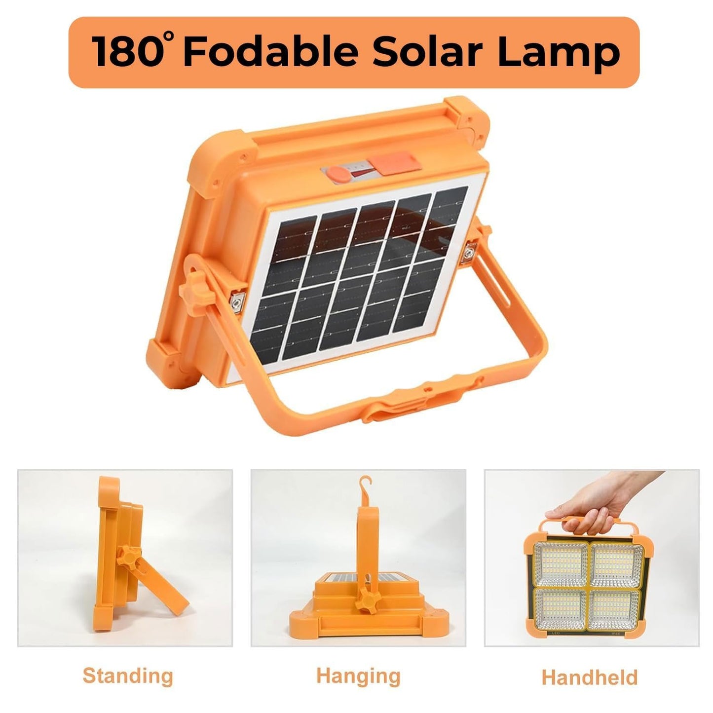 Snappify Tech | Multi-Functional Solar Rechargeable LED Flood Light
