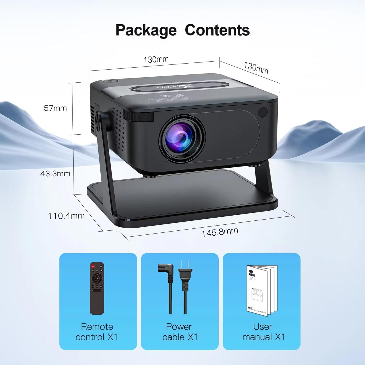 Snappify Tech | Xnano Android 11.0 Smart HD Projector