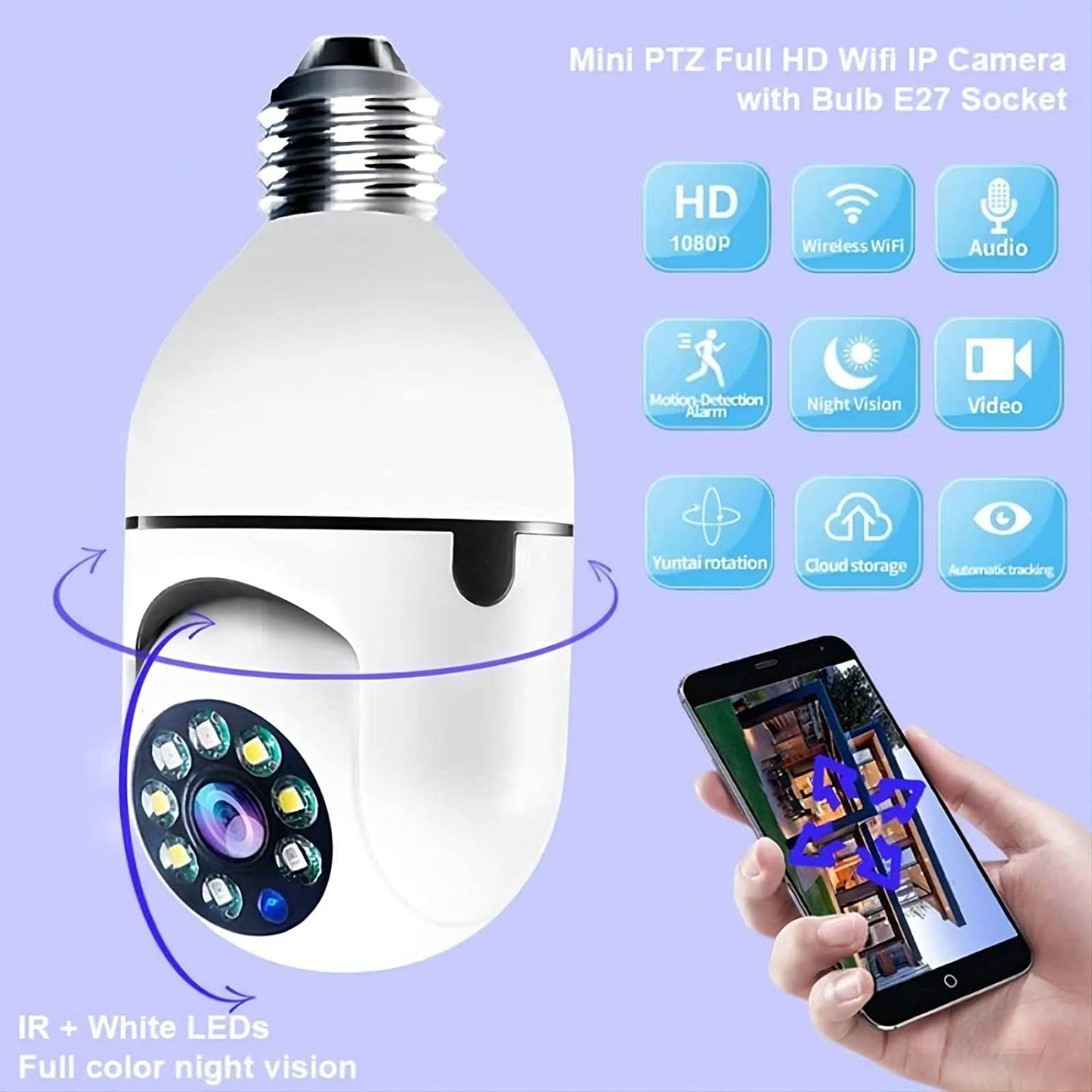 Snappify Tech | 360° Smart WiFi Panoramic Bulb Camera