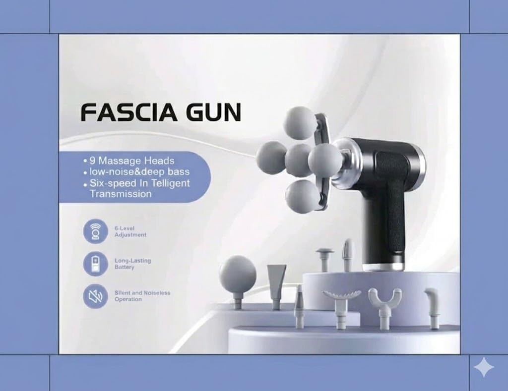 Snappify Tech | Professional Multi-Head Deep Tissue Massage Gun