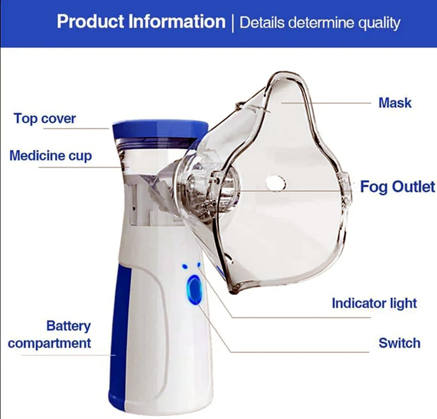 Snappify Tech | Portable Handheld Mesh Nebulizer