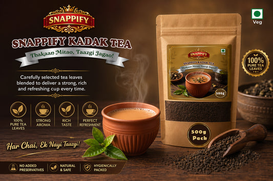 Snappify Premium Kadak Tea | Shuddhata Aur Swaad Ka Waada (500g)