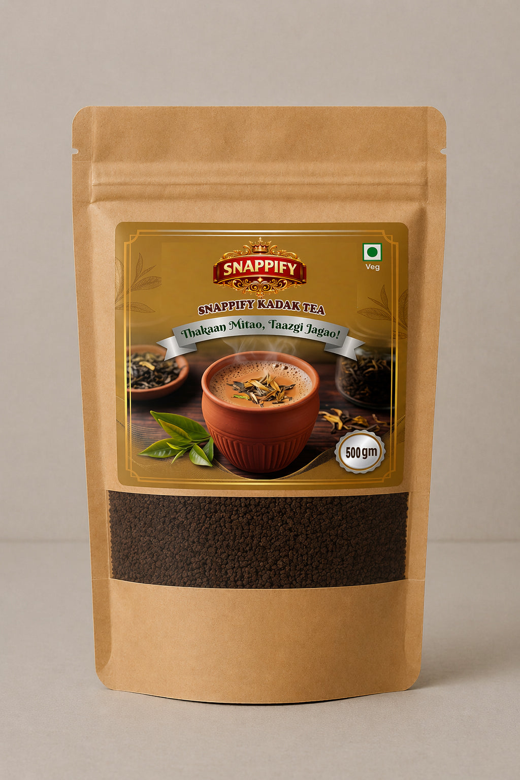 Snappify Premium Kadak Tea | Shuddhata Aur Swaad Ka Waada (500g)