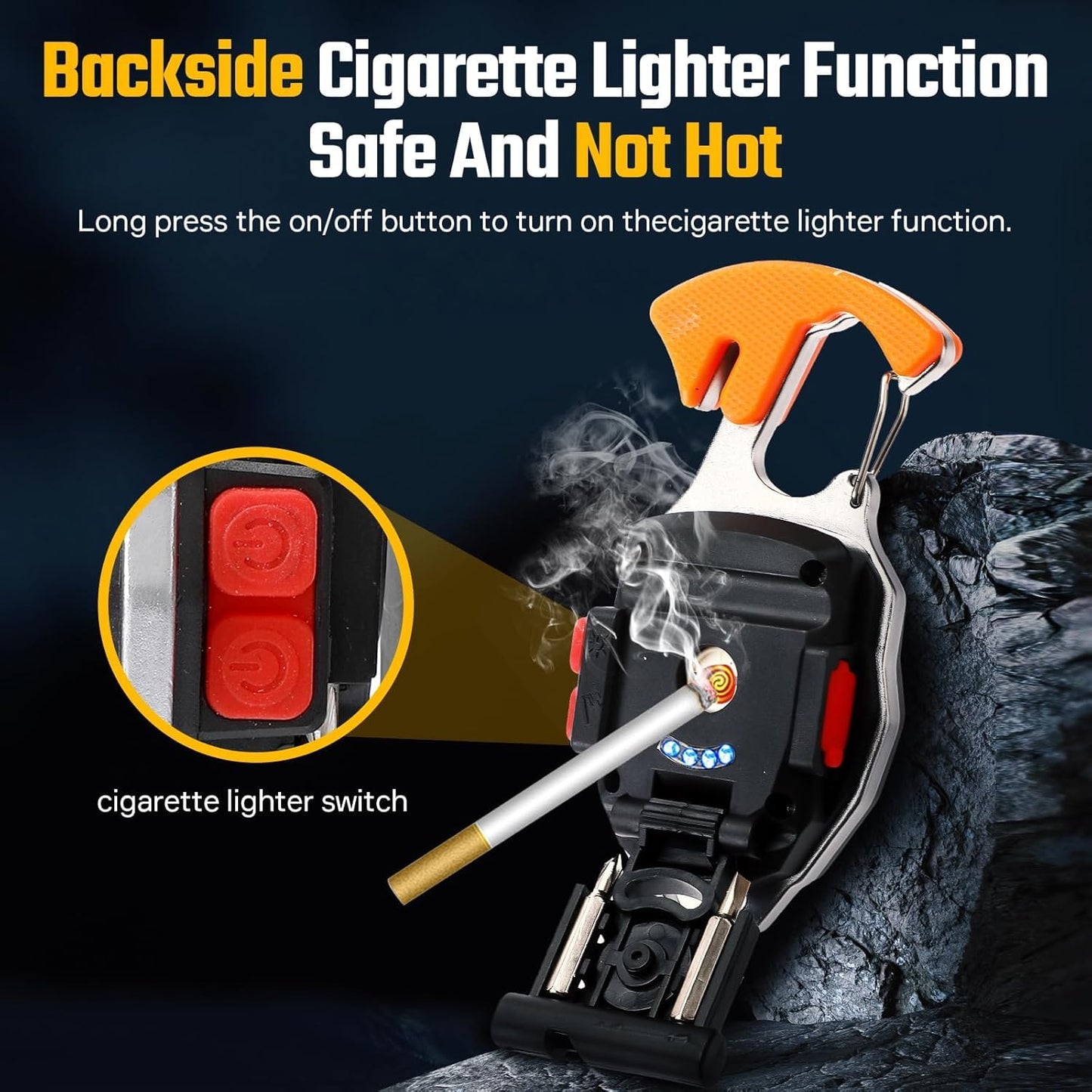 Snappify Tech | 10-in-1 Multifunctional LED Rechargeable Keychain Light