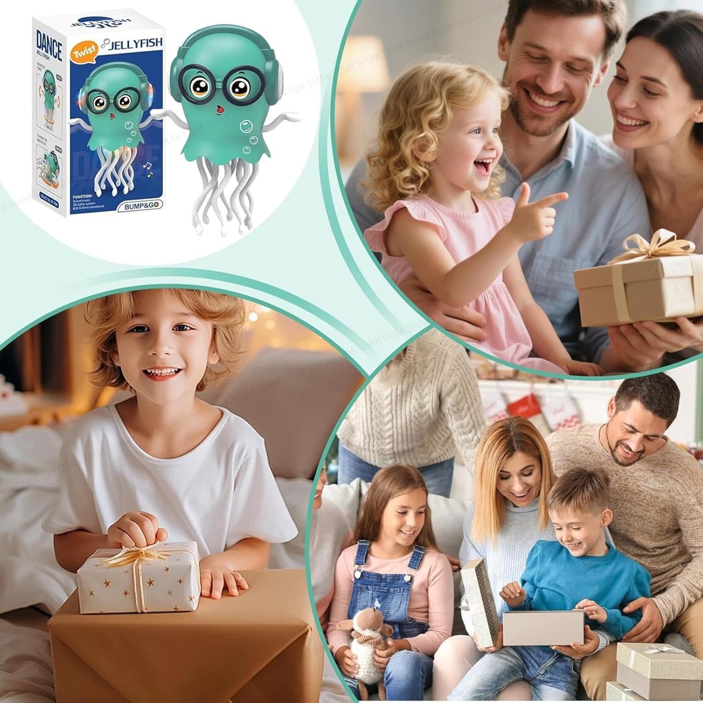 Snappify Tech | Musical Dancing Jellyfish Toy with 3D Lights