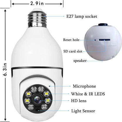 Snappify Tech | 360° Smart WiFi Panoramic Bulb Camera