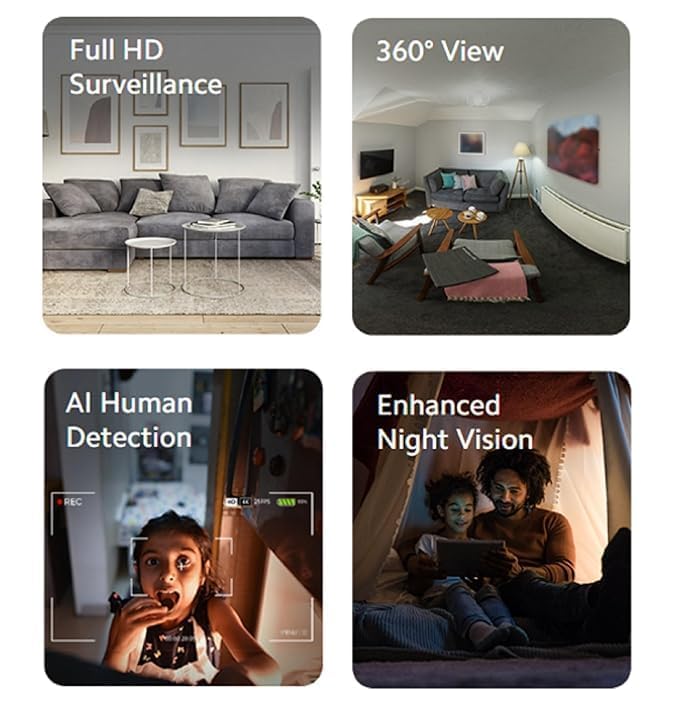 Snappify Tech | 360° WiFi PTZ Outdoor Security Camera