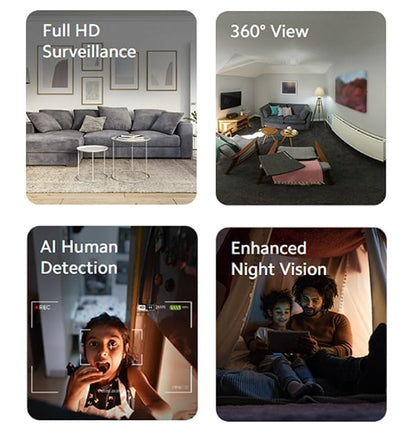 Snappify Tech | 360° WiFi PTZ Outdoor Security Camera