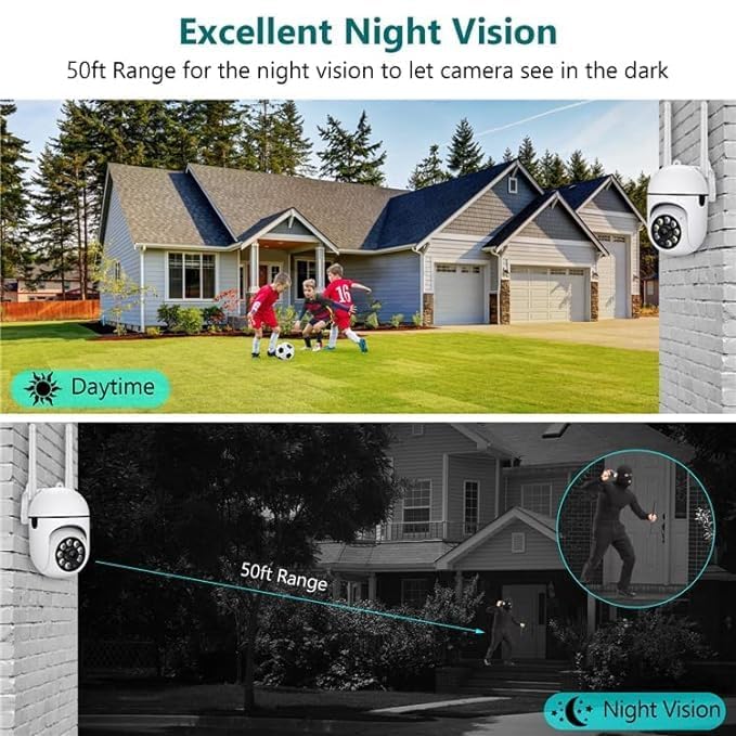 Snappify Tech | 360° WiFi PTZ Outdoor Security Camera