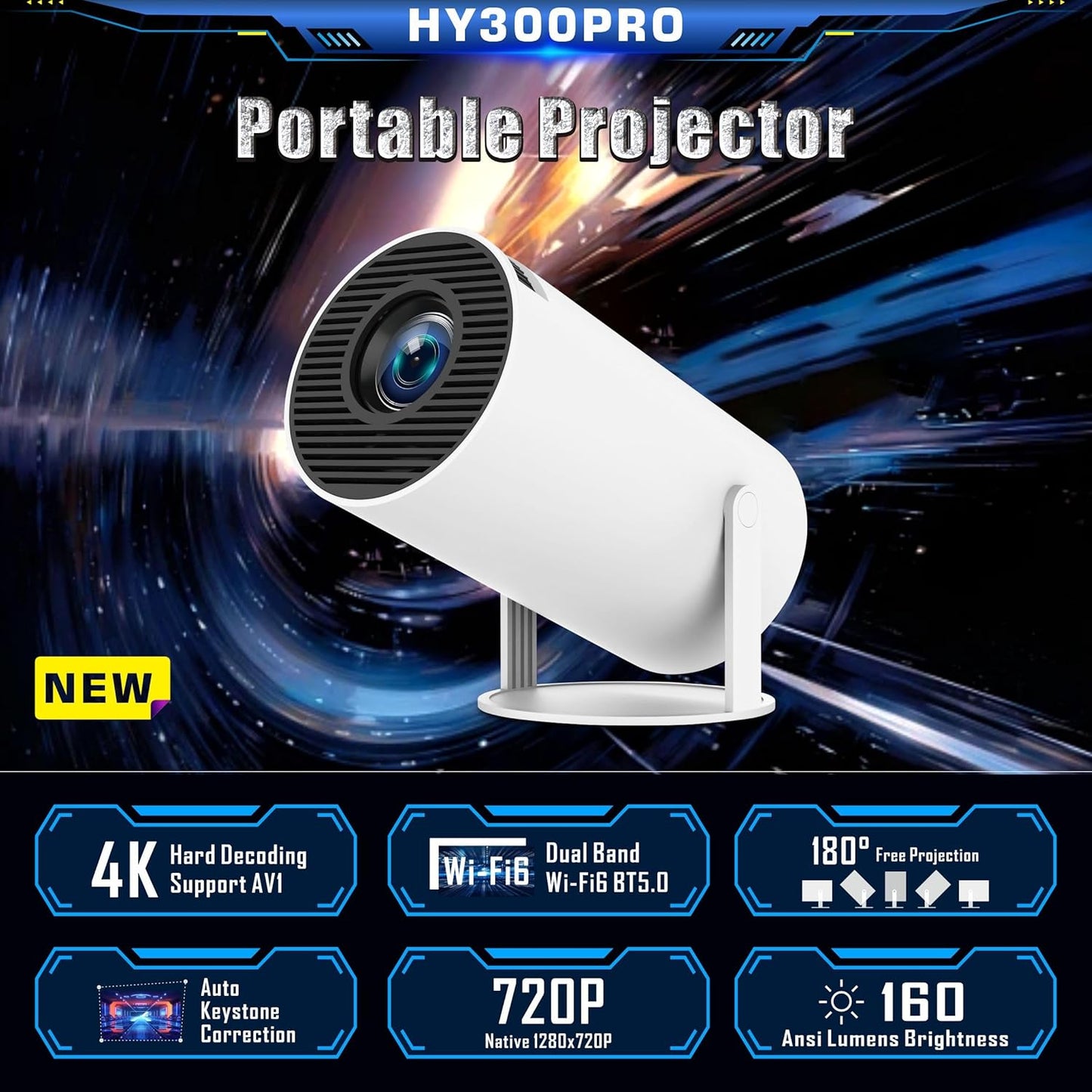 Snappify Tech | Smart Android Ultra-HD Portable Projector