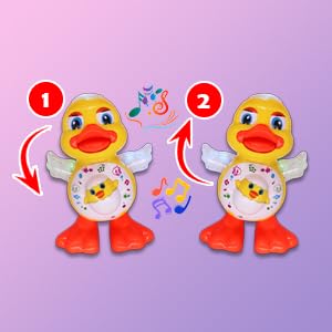 Snappify Tech | Musical Dancing Duck Toy with 3D LED Lights