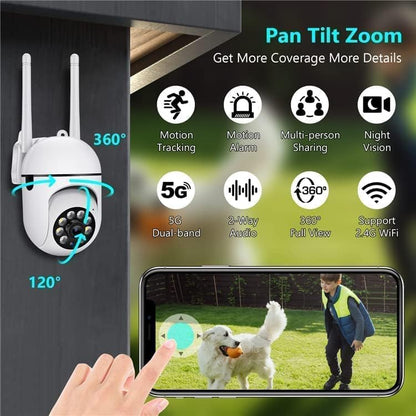 Snappify Tech | 360° WiFi PTZ Outdoor Security Camera