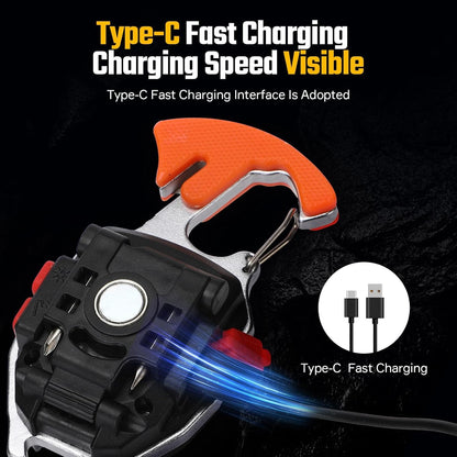 Snappify Tech | 10-in-1 Multifunctional LED Rechargeable Keychain Light
