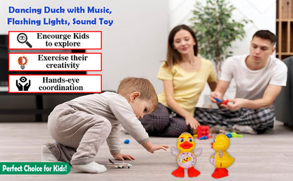 Snappify Tech | Musical Dancing Duck Toy with 3D LED Lights