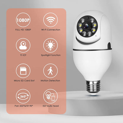 Snappify Tech | 360° Smart WiFi Panoramic Bulb Camera