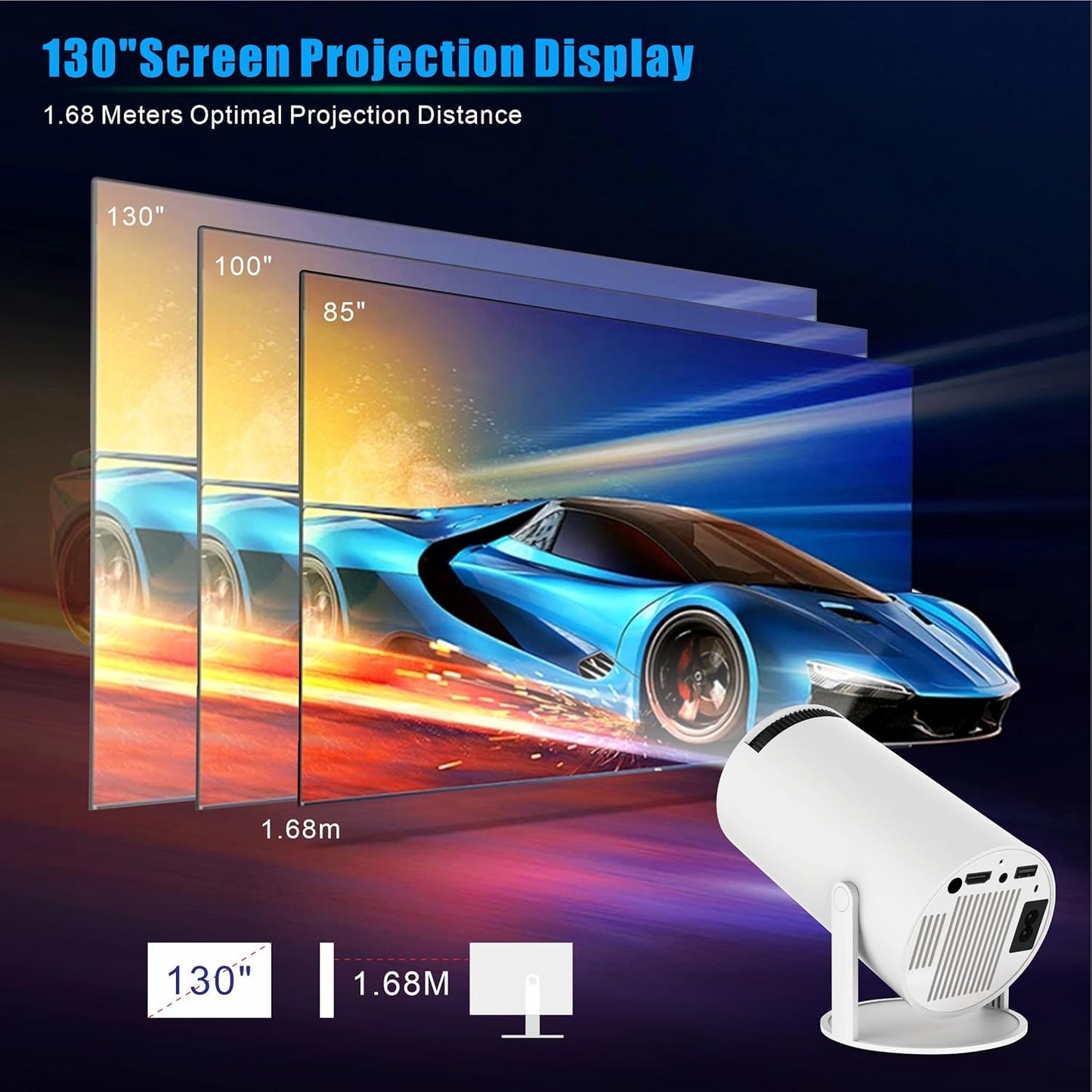 Snappify Tech | Smart Android Ultra-HD Portable Projector