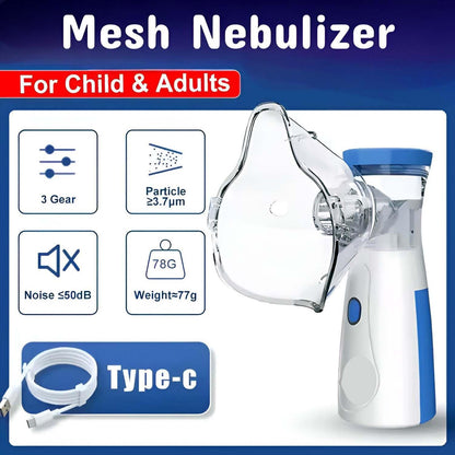 Snappify Tech | Portable Handheld Mesh Nebulizer