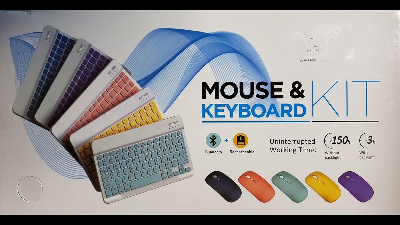 Multi-Purpose Wireless Mouse & Keyboard Combo – Dual Mode Rechargeable