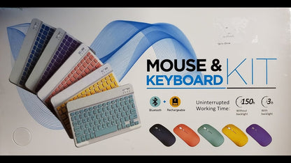 Multi-Purpose Wireless Mouse & Keyboard Combo – Dual Mode Rechargeable